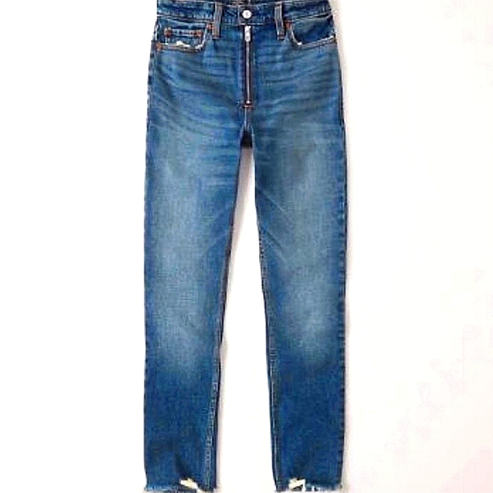 A&F Super Skinny Ankle Jean 27 Denim Stretch Abercrombie & Fitch